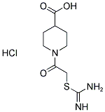 AMINO[[2-(4-CARBOXYPIPERIDIN-1-YL)-2-OXOETHYL]THIO]METHANIMINIUM CHLORIDE Struktur