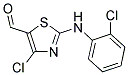 4-CHLORO-2-[(2-CHLOROPHENYL)AMINO]-1,3-THIAZOLE-5-CARBALDEHYDE Struktur