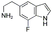 7-FLUORO-1H-INDOLE-5-ETHYLAMINE Struktur