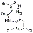 5-BROMO-N-(2,4,6-TRICHLOROPHENYL)-1,2,3-THIADIAZOLE-4-CARBOXAMIDE Struktur