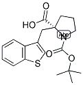 BOC-(R)-ALPHA-(3-BENZOTHIOPHENYLMETHYL)-PROLINE Struktur