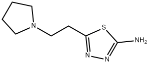 5-(2-PYRROLIDIN-1-YL-ETHYL)-[1,3,4]THIADIAZOL-2-YLAMINE Struktur