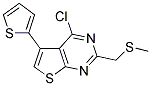 4-CHLORO-2-[(METHYLTHIO)METHYL]-5-THIEN-2-YLTHIENO[2,3-D]PYRIMIDINE Struktur