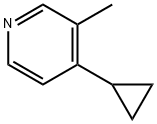 4-CYCLOPROPYL-3-METHYL-PYRIDINE Struktur