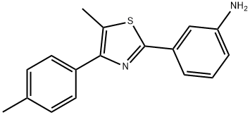 3-(5-METHYL-4-P-TOLYL-THIAZOL-2-YL)-PHENYLAMINE Struktur