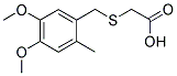 [(4,5-DIMETHOXY-2-METHYLBENZYL)THIO]ACETIC ACID Struktur