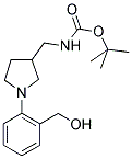 [1-(2-HYDROXYMETHYL-PHENYL)-PYRROLIDIN-3-YLMETHYL]-CARBAMIC ACID TERT-BUTYL ESTER Struktur