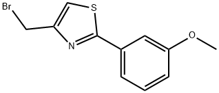 4-BROMOMETHYL-2-(3-METHOXY-PHENYL)-THIAZOLE Struktur