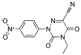 4-ETHYL-2-(4-NITROPHENYL)-3,5-DIOXO-2,3,4,5-TETRAHYDRO-1,2,4-TRIAZINE-6-CARBONITRILE Struktur