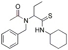 N-BENZYL-N-(1-[(CYCLOHEXYLAMINO)CARBOTHIOYL]PROPYL)ACETAMIDE Struktur