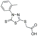 [[4-(2-METHYLPHENYL)-5-THIOXO-4,5-DIHYDRO-1,3,4-THIADIAZOL-2-YL]THIO]ACETIC ACID Struktur