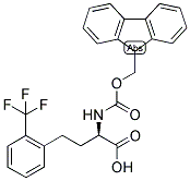 (R)-2-(9H-FLUOREN-9-YLMETHOXYCARBONYLAMINO)-4-(2-TRIFLUOROMETHYL-PHENYL)-BUTYRIC ACID Struktur