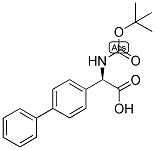 (R)-BIPHENYL-4-YL-TERT-BUTOXYCARBONYLAMINO-ACETIC ACID Struktur