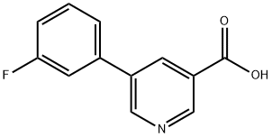 5-(3-FLUOROPHENYL)NICOTINIC ACID Struktur