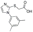 [[1-(3,5-DIMETHYLPHENYL)-1H-IMIDAZOL-2-YL]THIO]ACETIC ACID Struktur