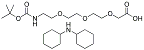 BOC-11-AMINO-3,6,9-TRIOXAUNDECANOIC ACID DCHA Struktur