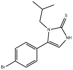 5-(4-BROMOPHENYL)-1-ISOBUTYL-1H-IMIDAZOLE-2-THIOL Struktur