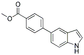 4-(1H-INDOL-5-YL)-BENZOIC ACID METHYL ESTER Struktur