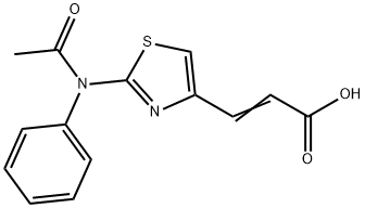 (2E)-3-[2-[ACETYL(PHENYL)AMINO]-1,3-THIAZOL-4-YL]ACRYLIC ACID Struktur