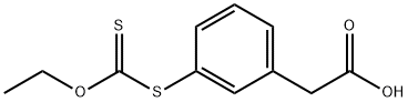 3-ETHOXYTHIOCARBONYLSULFAMYL-PHENYL ACETIC ACID Struktur