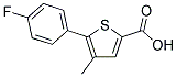 5-(4-FLUOROPHENYL)-4-METHYL-2-THIOPHENECARBOXYLIC ACID Struktur