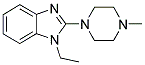 1-ETHYL-2-(4-METHYL-PIPERAZIN-1-YL)-1H-BENZOIMIDAZOLE Struktur