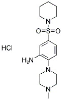 2-(4-METHYLPIPERAZIN-1-YL)-5-(PIPERIDIN-1-YLSULFONYL)ANILINE HYDROCHLORIDE Struktur