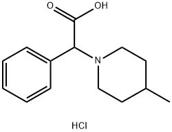 (4-METHYL-PIPERIDIN-1-YL)-PHENYL-ACETIC ACIDHYDROCHLORIDE Struktur