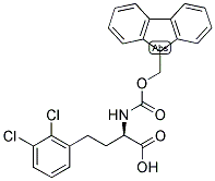 (R)-4-(2,3-DICHLORO-PHENYL)-2-(9H-FLUOREN-9-YLMETHOXYCARBONYLAMINO)-BUTYRIC ACID Struktur