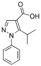 5-ISOPROPYL-1-PHENYL-1H-PYRAZOLE-4-CARBOXYLIC ACID Struktur