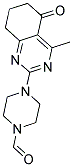 4-(4-METHYL-5-OXO-5,6,7,8-TETRAHYDROQUINAZOLIN-2-YL)PIPERAZINE-1-CARBALDEHYDE Struktur