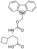 (R)-3-CYCLOBUTYL-3-(9H-FLUOREN-9-YLMETHOXYCARBONYLAMINO)-PROPIONIC ACID Struktur