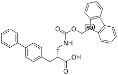 (R)-3-BIPHENYL-4-YL-2-[(9H-FLUOREN-9-YLMETHOXYCARBONYLAMINO)-METHYL]-PROPIONIC ACID Struktur