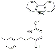 (S)-2-(9H-FLUOREN-9-YLMETHOXYCARBONYLAMINO)-4-M-TOLYL-BUTYRIC ACID Struktur