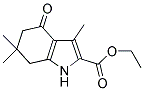 3,6,6-TRIMETHYL-4-OXO-4,5,6,7-TETRAHYDRO-1H-INDOLE-2-CARBOXYLIC ACID ETHYL ESTER Struktur