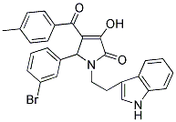 1-(2-(1H-INDOL-3-YL)ETHYL)-5-(3-BROMOPHENYL)-3-HYDROXY-4-(4-METHYLBENZOYL)-1H-PYRROL-2(5H)-ONE Struktur