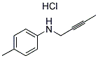 BUT-2-YNYL-P-TOLYL-AMINE HYDROCHLORIDE Struktur