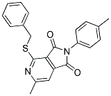 4-(BENZYLTHIO)-6-METHYL-2-(4-METHYLPHENYL)-1H-PYRROLO[3,4-C]PYRIDINE-1,3(2H)-DIONE