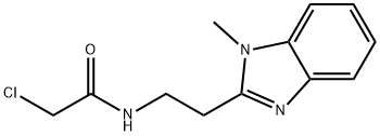 2-CHLORO-N-[2-(1-METHYL-1H-BENZOIMIDAZOL-2-YL)-ETHYL]-ACETAMIDE Struktur