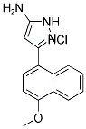 3-(4-METHOXY-1-NAPHTHYL)-1H-PYRAZOL-5-AMINE HYDROCHLORIDE Struktur