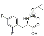 (R)-2-TERT-BUTOXYCARBONYLAMINO-3-(2,4-DIFLUORO-PHENYL)-PROPIONIC ACID Struktur