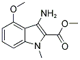 3-AMINO-4-METHOXY-1-METHYL-1H-INDOLE-2-CARBOXYLIC ACID METHYL ESTER Struktur