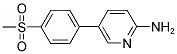 5-[4-(METHYLSULFONYL)PHENYL]-2-PYRIDINAMINE Struktur