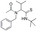 N-BENZYL-N-(1-[(TERT-BUTYLAMINO)CARBONOTHIOYL]-2-METHYLPROPYL)ACETAMIDE Struktur