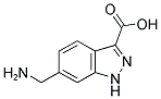 6-AMINOMETHYL-INDAZOLE-3-CARBOXYLIC ACID Struktur