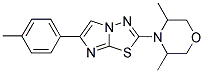 2-(3,5-DIMETHYLMORPHOLIN-4-YL)-6-(4-METHYLPHENYL)IMIDAZO[2,1-B][1,3,4]THIADIAZOLE Struktur