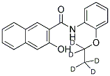 N-(2-ETHOXY-D5-PHENYL)-3-HYDROXY-2-NAPHTHALENECARBOXAMIDE Struktur