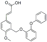 (2E)-3-(4-METHOXY-3-[(2-PHENOXYPHENOXY)METHYL]PHENYL)-2-PROPENOIC ACID Struktur