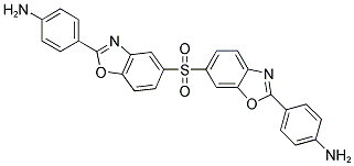 4-(6-(2-(4-AMINOPHENYL)BENZO[D]OXAZOL-5-YLSULFONYL)BENZO[D]OXAZOL-2-YL)BENZENAMINE Struktur