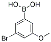 3-BROMO-5-METHOXYPHENYLBORONIC ACID Struktur